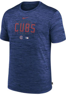 Nike Chicago Cubs Blue Velocity Short Sleeve T Shirt