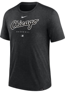 Nike Chicago White Sox Black Early Work Short Sleeve Fashion T Shirt