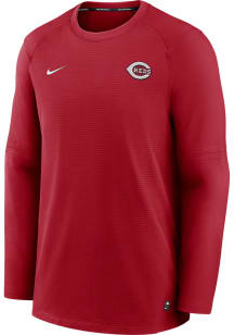 Nike Cincinnati Reds Mens Red Pregame Long Sleeve Sweatshirt