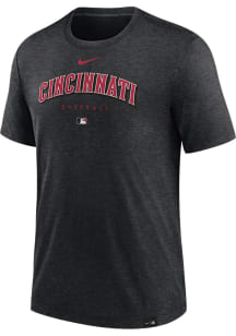 Nike Cincinnati Reds Black Early Work Short Sleeve Fashion T Shirt