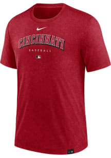 Nike Cincinnati Reds Red Early Work Short Sleeve Fashion T Shirt