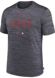 Nike Cincinnati Reds Black Velocity Short Sleeve T Shirt