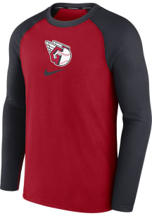Nike Cleveland Guardians Mens Red Game Long Sleeve Sweatshirt