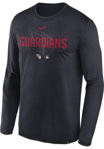 Nike Cleveland Guardians Navy Blue Legend Team Issue Long Sleeve T-Shirt