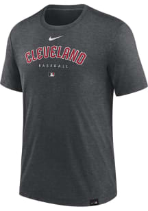 Nike Cleveland Guardians Charcoal Early Work Short Sleeve Fashion T Shirt