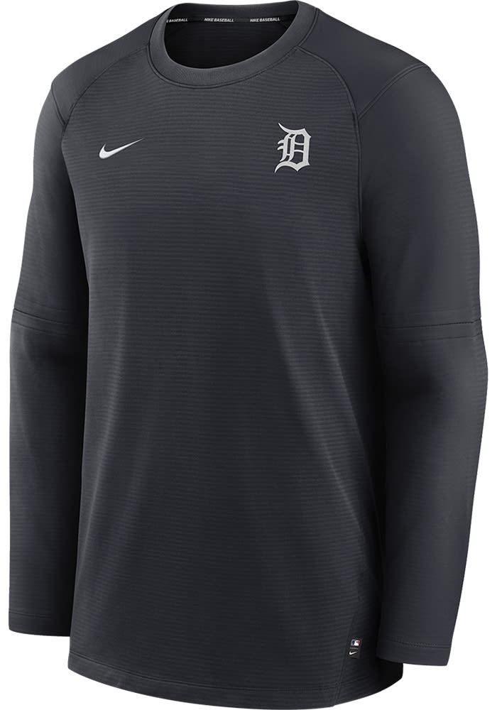 Nike Detroit Tigers Long Sleeve Pregame Sweatshirt - Navy Blue