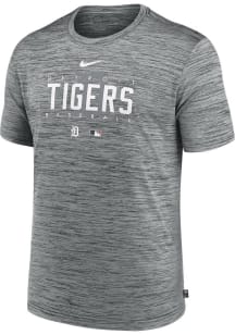 Nike Detroit Tigers Charcoal Velocity Short Sleeve T Shirt