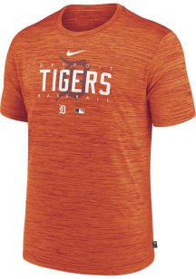 Nike Detroit Tigers Orange Velocity Short Sleeve T Shirt