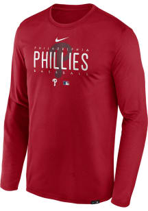 Nike Philadelphia Phillies Red Legend Team Issue Long Sleeve T-Shirt