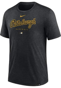 Nike Pittsburgh Pirates Black Early Work Short Sleeve Fashion T Shirt