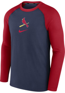 Nike St Louis Cardinals Mens Navy Blue Game Long Sleeve Sweatshirt