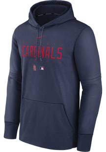 Nike St Louis Cardinals Mens Navy Blue Pregame Hood