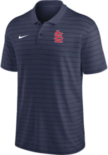 Nike St Louis Cardinals Mens Navy Blue Victory Short Sleeve Polo