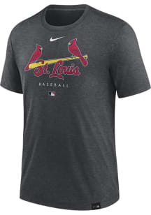Nike St Louis Cardinals Charcoal Early Work Short Sleeve Fashion T Shirt