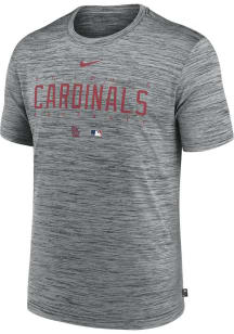 Nike St Louis Cardinals Charcoal Velocity Short Sleeve T Shirt