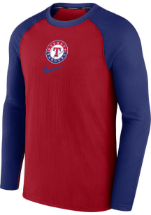 Nike Texas Rangers Mens Red Game Long Sleeve Sweatshirt