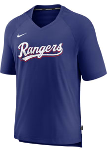Nike Texas Rangers Blue Pregame Short Sleeve T Shirt