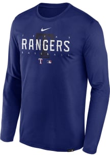 Nike Texas Rangers Blue Legend Team Issue Long Sleeve T-Shirt