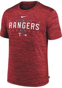 Nike Texas Rangers Red Velocity Short Sleeve T Shirt