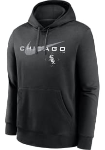 Nike Chicago White Sox Mens Black Swoosh Neighborhood Long Sleeve Hoodie