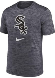 Nike Chicago White Sox Charcoal Logo Velocity Short Sleeve T Shirt