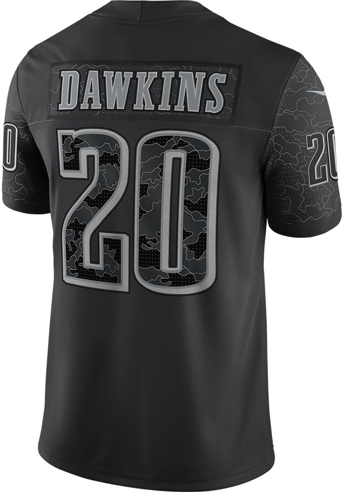 Philadelphia Eagles Brian Dawkins #20 Nfl 2020 Black Jersey - Bluefink