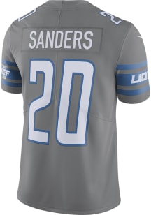 Barry Sanders Nike Detroit Lions Mens Grey ALTERNATE Limited Football Jersey