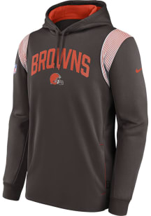 Nike Cleveland Browns Mens Brown SIDELINE TF PO Hood