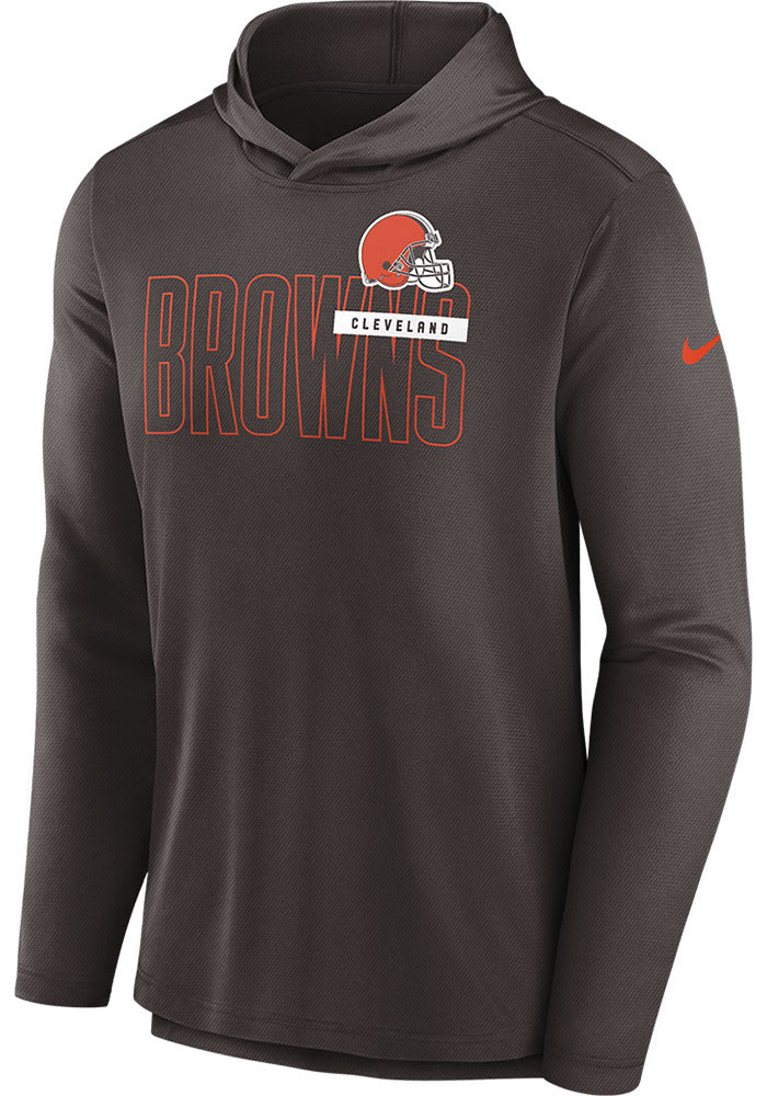 Nike Cleveland Browns Mens Brown DF LW Hood