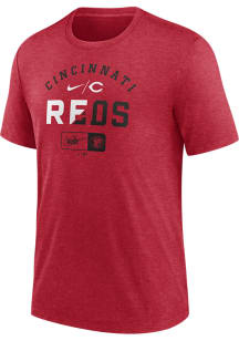 Nike Cincinnati Reds Red Review Slash Short Sleeve Fashion T Shirt