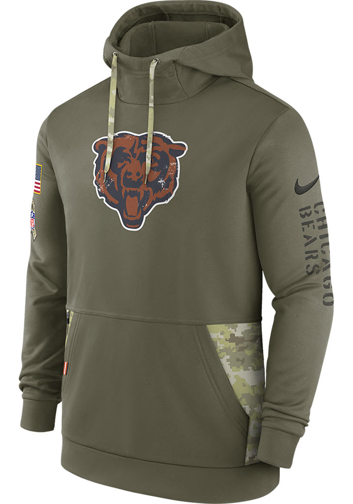 Men's Nike Justin Fields Olive Chicago Bears 2022 Salute To