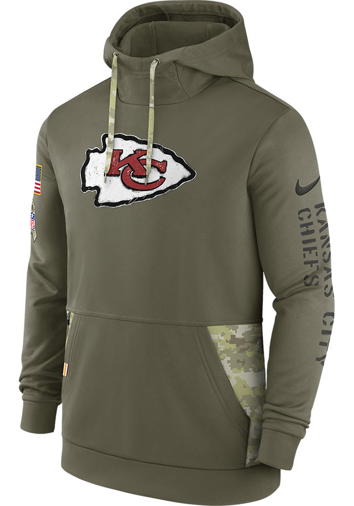 Kansas City Chiefs Nike Olive SALUTE TO SERVICE Hood