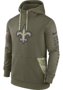 Nike New Orleans Saints Mens Olive SALUTE TO SERVICE Hood