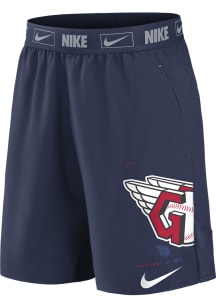 Nike Cleveland Guardians Mens Navy Blue Bold Express Shorts