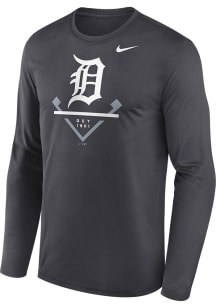Nike Detroit Tigers Charcoal Icon Legend Long Sleeve T-Shirt