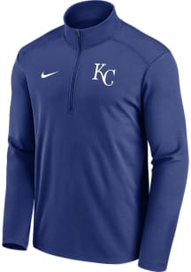 Nike Kansas City Royals Mens Blue Team Agility Long Sleeve 1/4 Zip Pullover