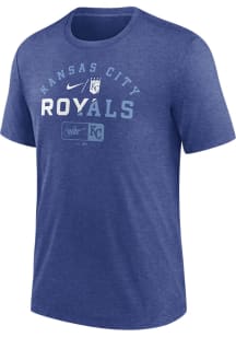 Nike Kansas City Royals Blue Review Slash Short Sleeve Fashion T Shirt
