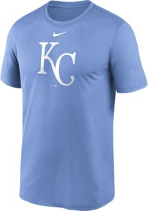 Nike Kansas City Royals Light Blue Large Logo Short Sleeve T Shirt