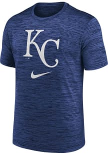 Nike Kansas City Royals Blue Logo Velocity Short Sleeve T Shirt