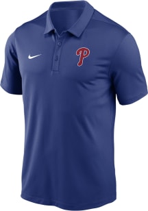 Nike Philadelphia Phillies Mens Blue Team Agility Short Sleeve Polo