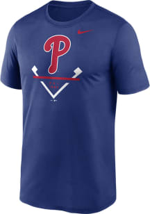Nike Philadelphia Phillies Blue Icon Legend Short Sleeve T Shirt