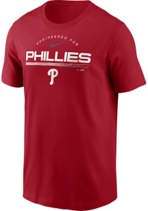 Nike Philadelphia Phillies Red Team Engineered Short Sleeve T Shirt