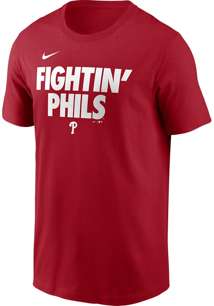 Nike Philadelphia Phillies RED Rally Rule Short Sleeve T Shirt