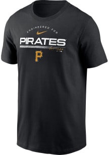 Nike Pittsburgh Pirates Black Team Engineered Short Sleeve T Shirt