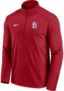 Nike St Louis Cardinals Mens Red Team Agility Long Sleeve 1/4 Zip Pullover