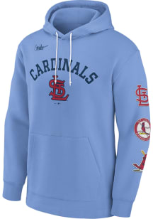 Nike St Louis Cardinals Mens Light Blue Rewind Lefty Fashion Hood