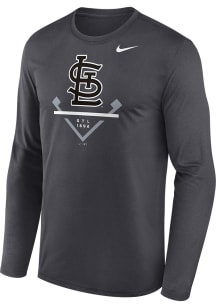 Nike St Louis Cardinals Charcoal Icon Legend Long Sleeve T-Shirt