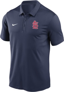 Nike St Louis Cardinals Mens Navy Blue Team Agility Short Sleeve Polo