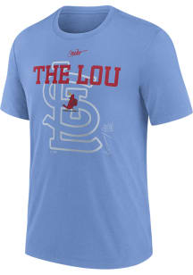 Nike St Louis Cardinals Light Blue Rewind Retro Short Sleeve Fashion T Shirt