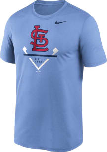 Nike St Louis Cardinals Light Blue Icon Legend Short Sleeve T Shirt